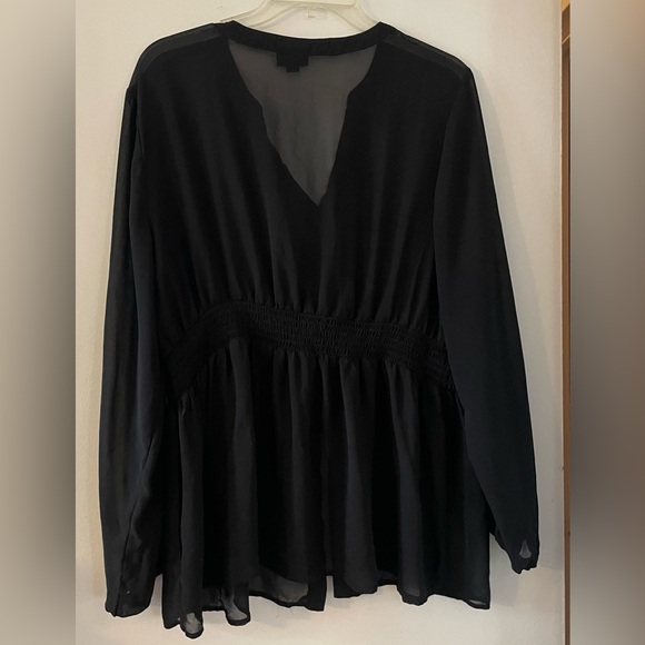 TORRID SMOCKED RUFFLE BLOUSE - Picture 4 of 6